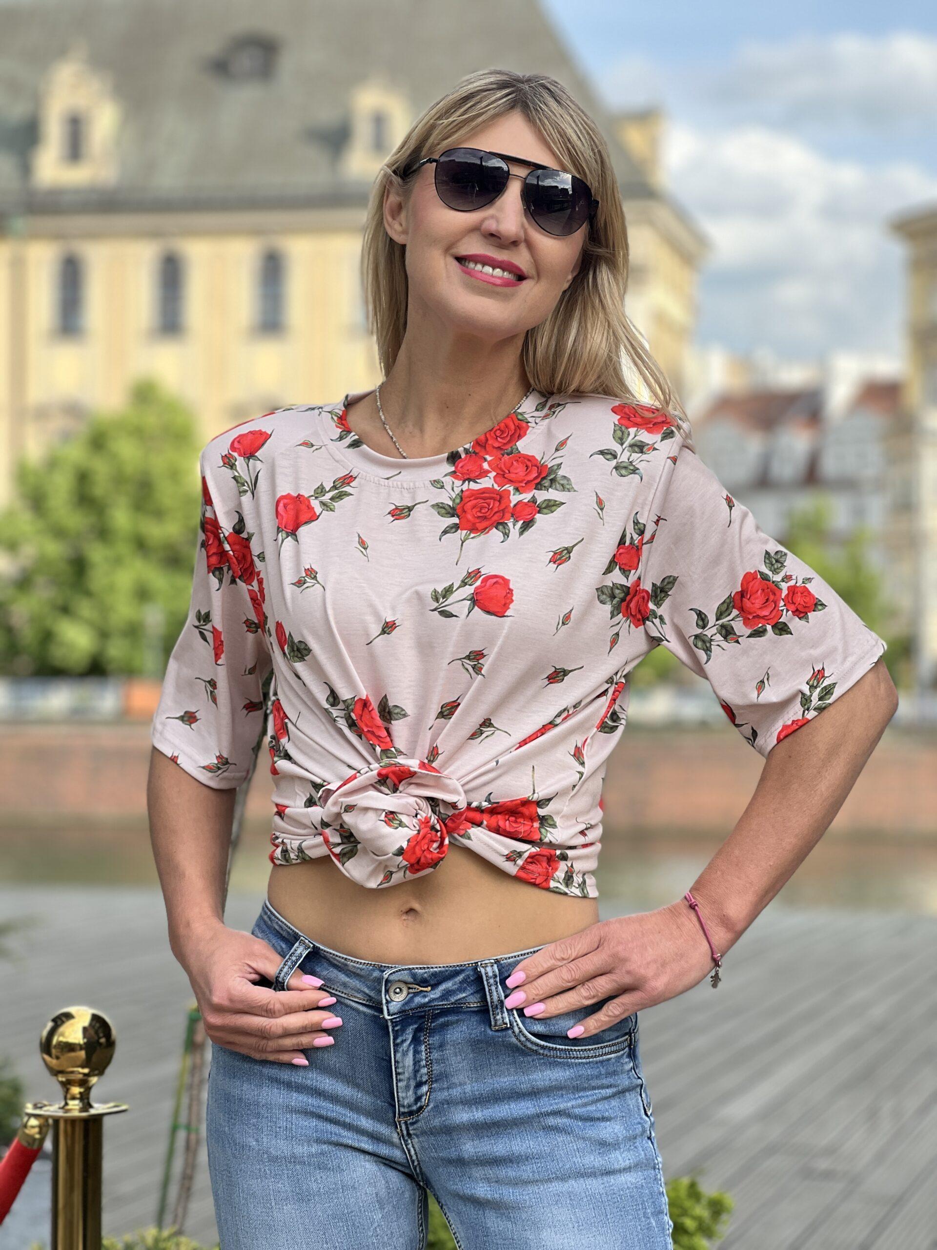 Bluzka Bella Rosa - beż – Studioborycka