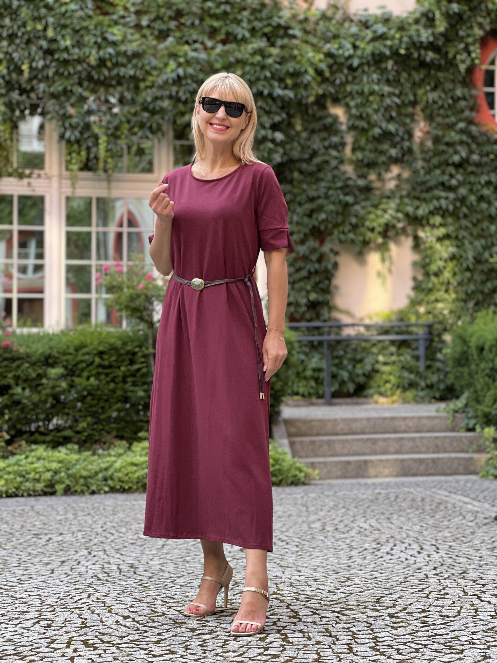 Sukienka Dakota - bordo – Studioborycka