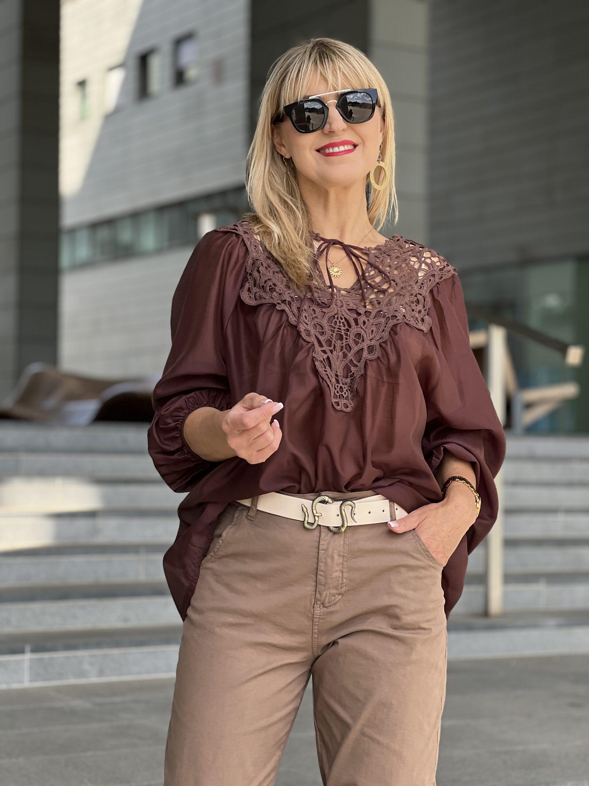 Koszula Serena - bordo – Studioborycka