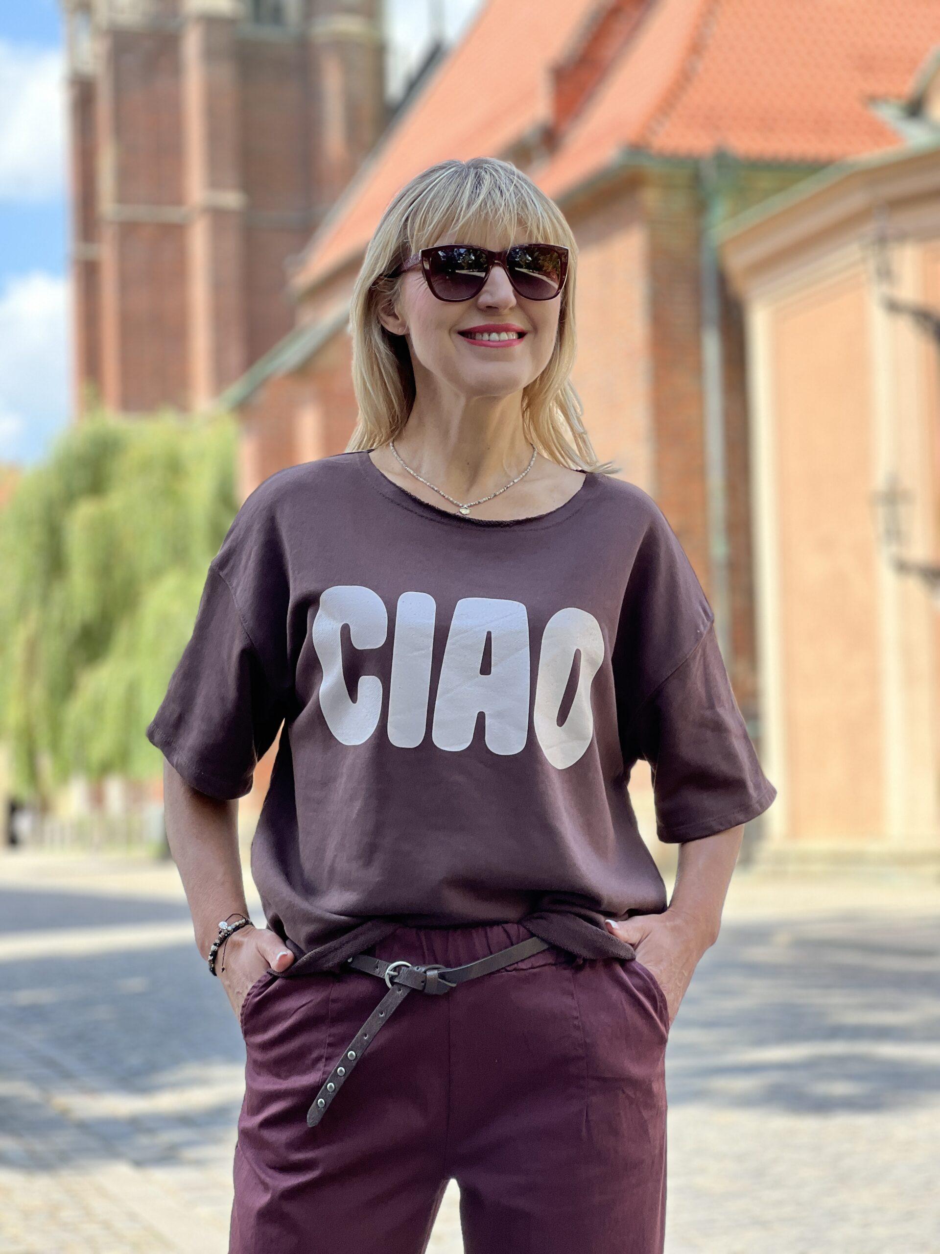 Bluzka Ciao Bella - czekolada – Studioborycka