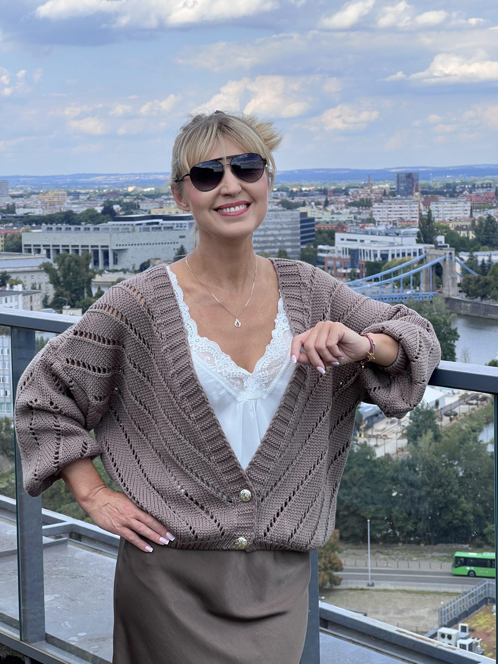 Kardigan Paris - czekolada – Studioborycka