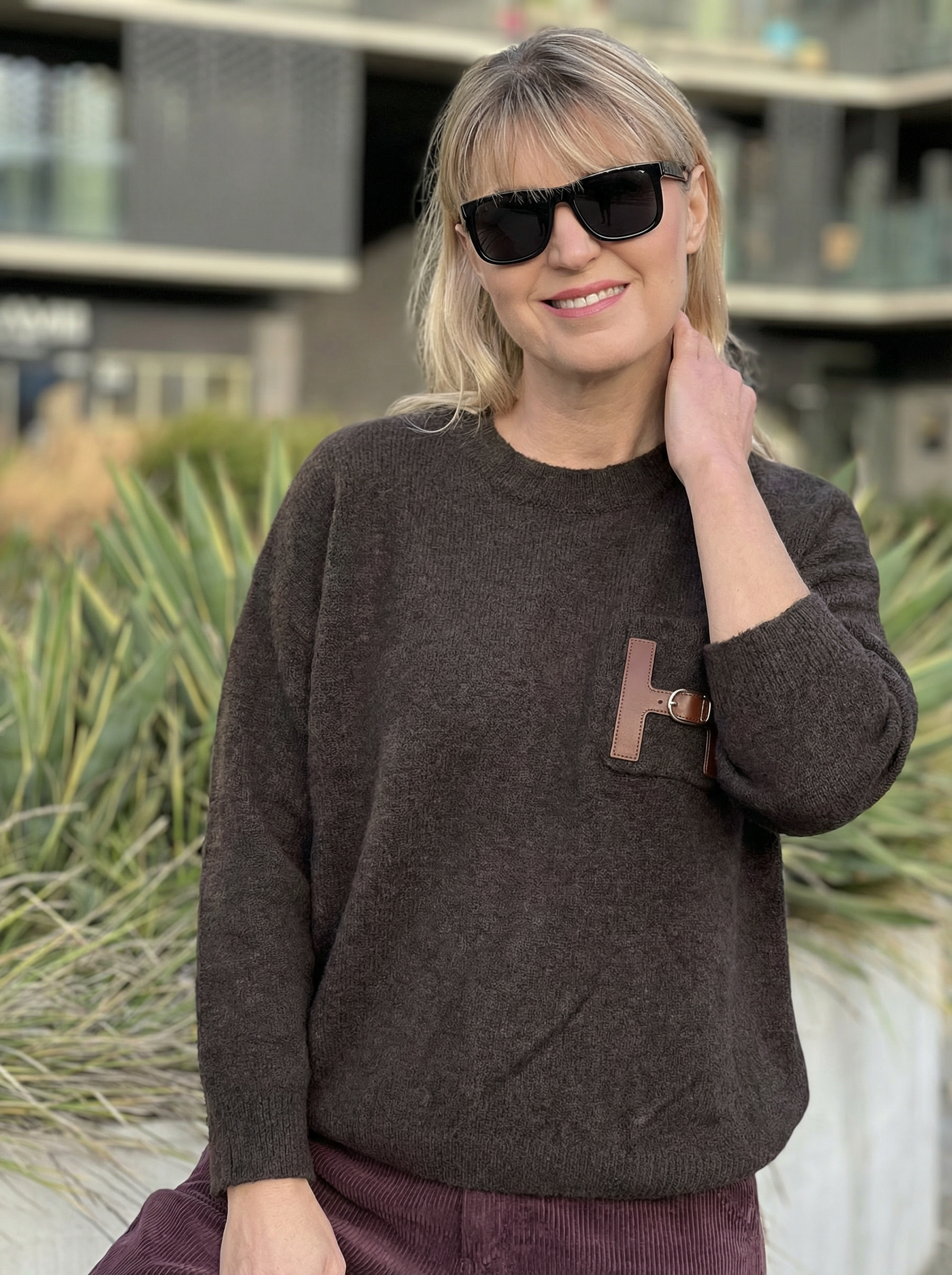 Sweter Hania Lux - czekoladowy – Studioborycka