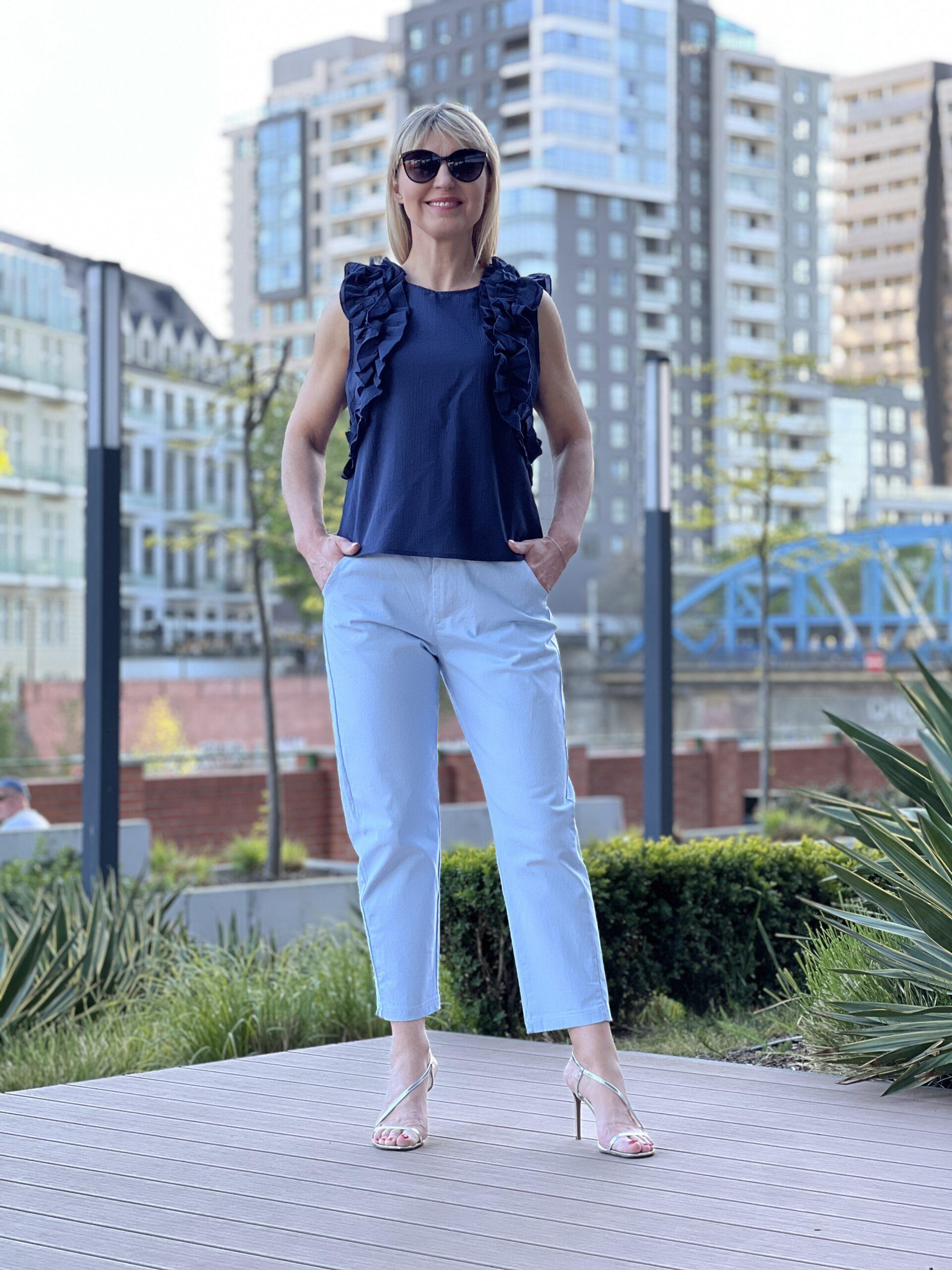 Spodnie Vena - niebieskie – Studioborycka