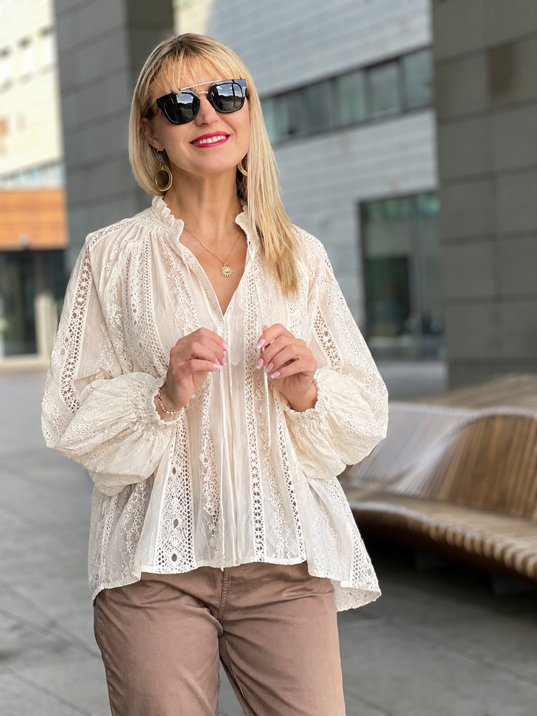 Koszula Slessia - ecru – Studioborycka