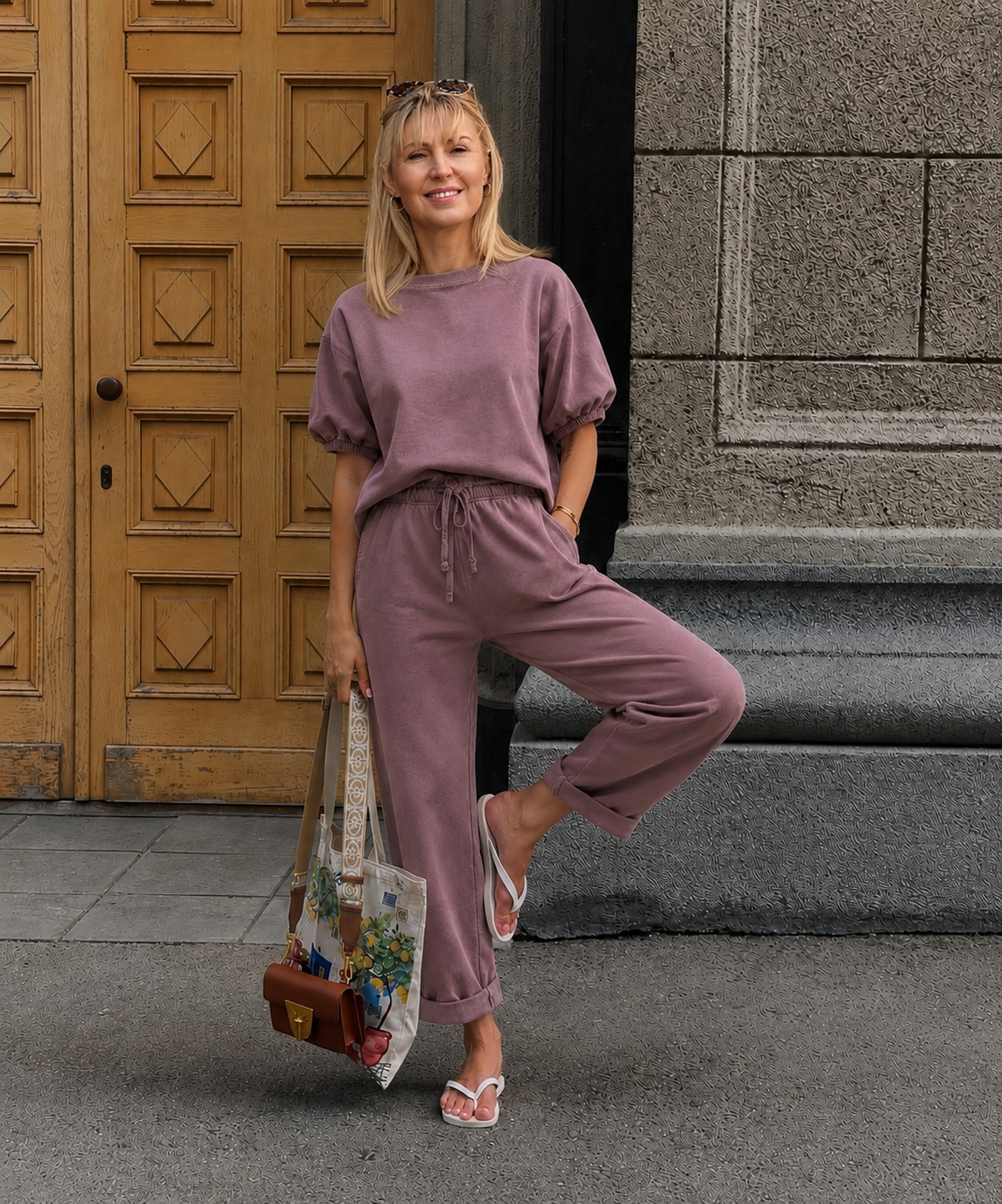 Komplet Como - purpurowy – Studioborycka